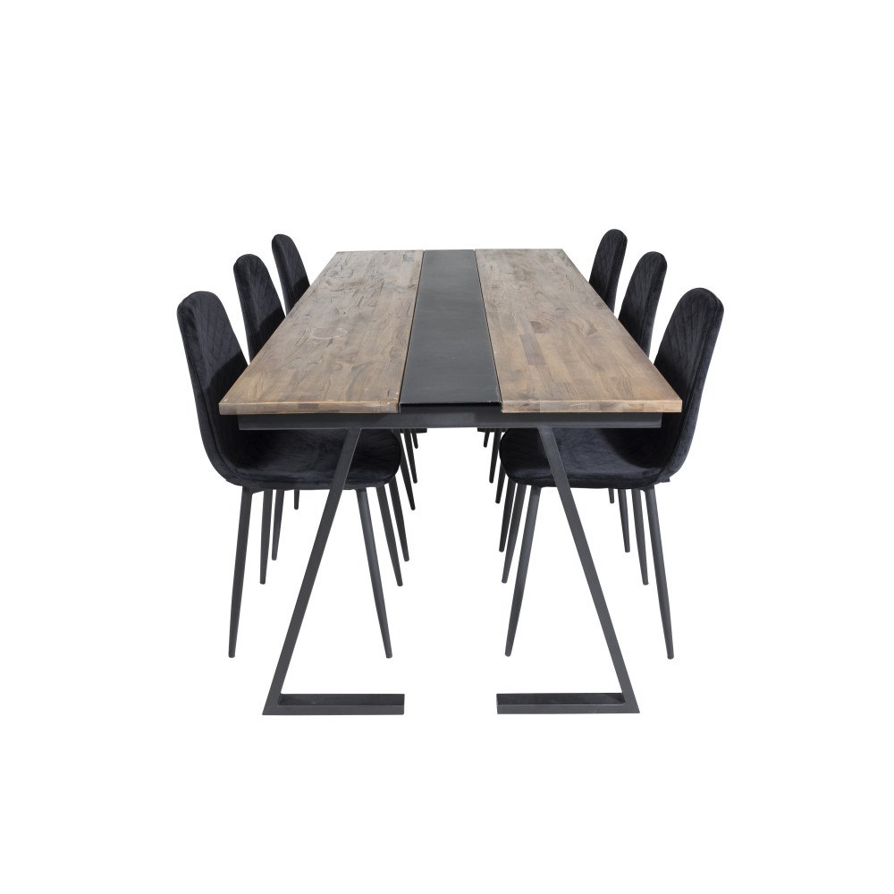 Venture Home Matgrupp Jakarta med stolarna Polar