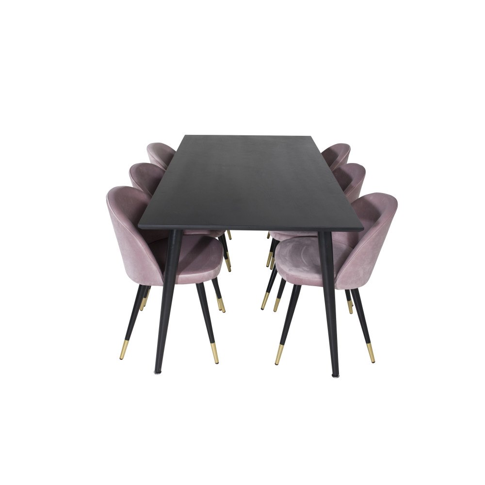 Venture Home Matgrupp Dipp med stolarna Velvet
