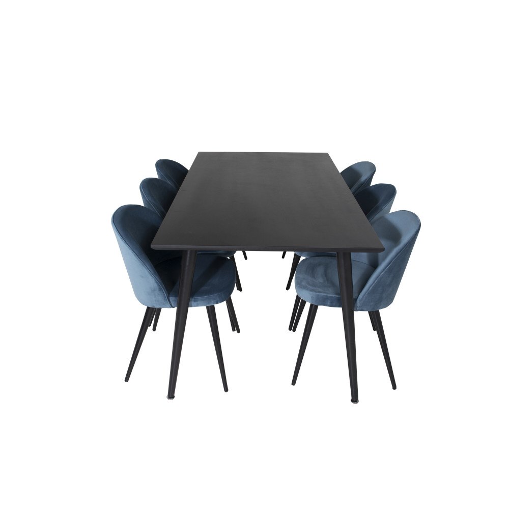Venture Home Dipp Matbord med Velvet Stolarna