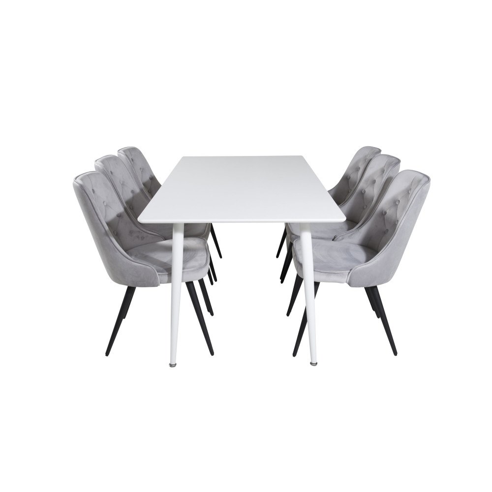 Venture Home Matgrupp Polar med stolarna Velvet Deluxe