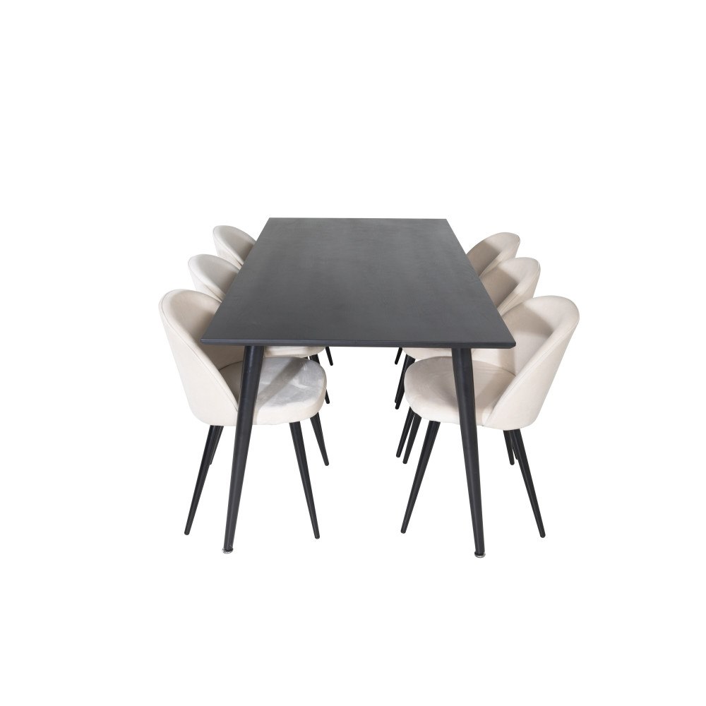 Venture Home Matgrupp Dipp med stolarna Velvet