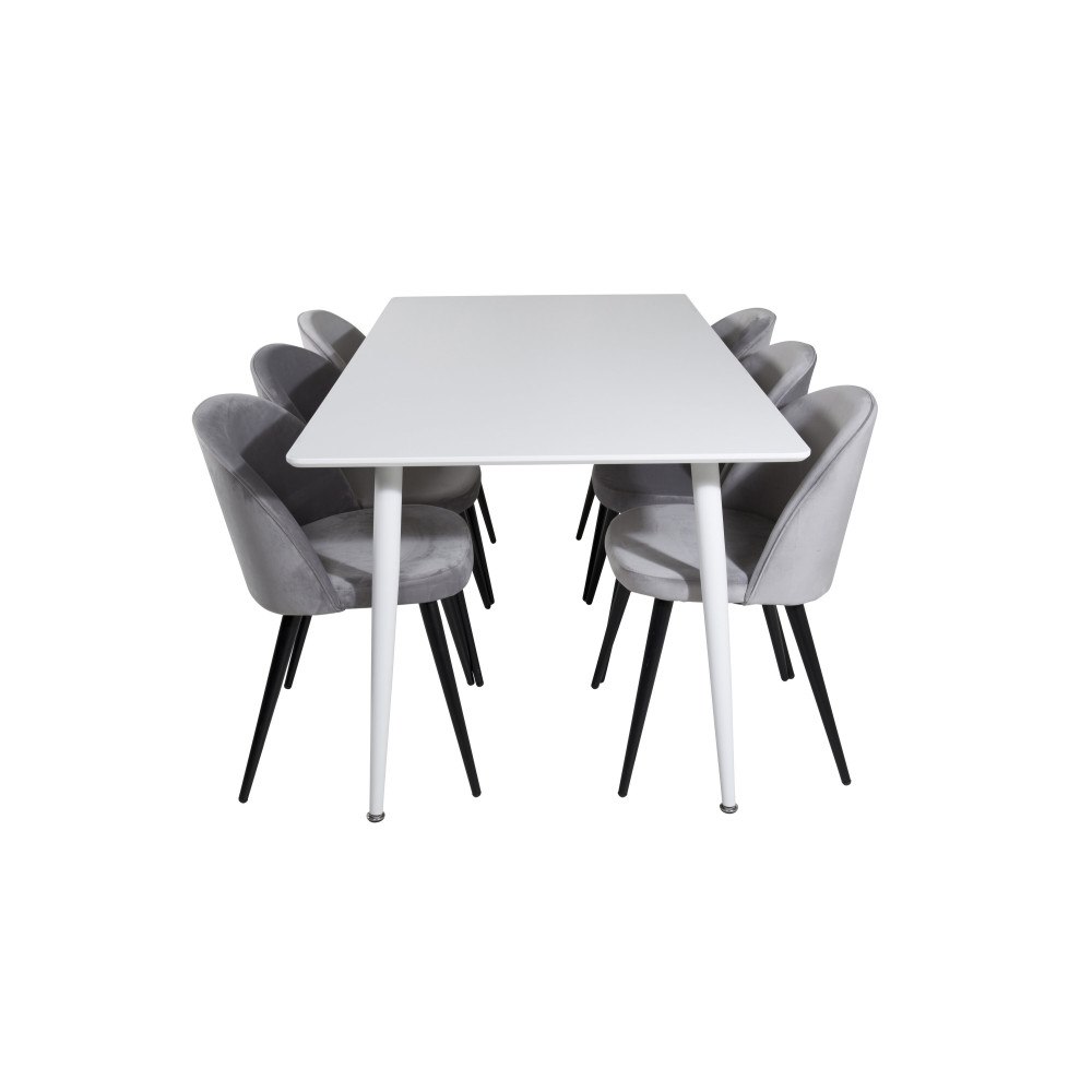Venture Home Matgrupp Polar med stolarna Velvet