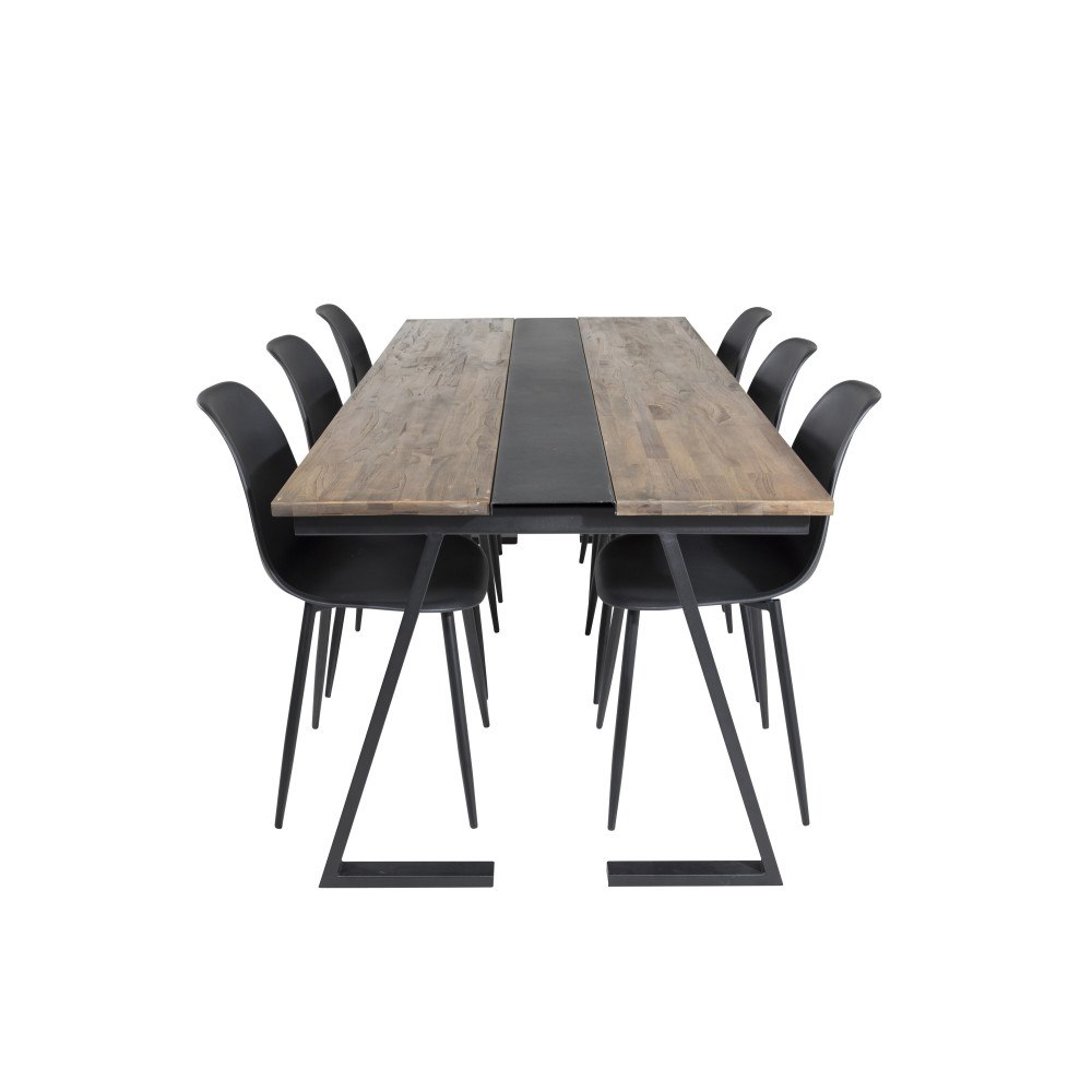 Venture Home Matgrupp Jakarta med stolarna Polar