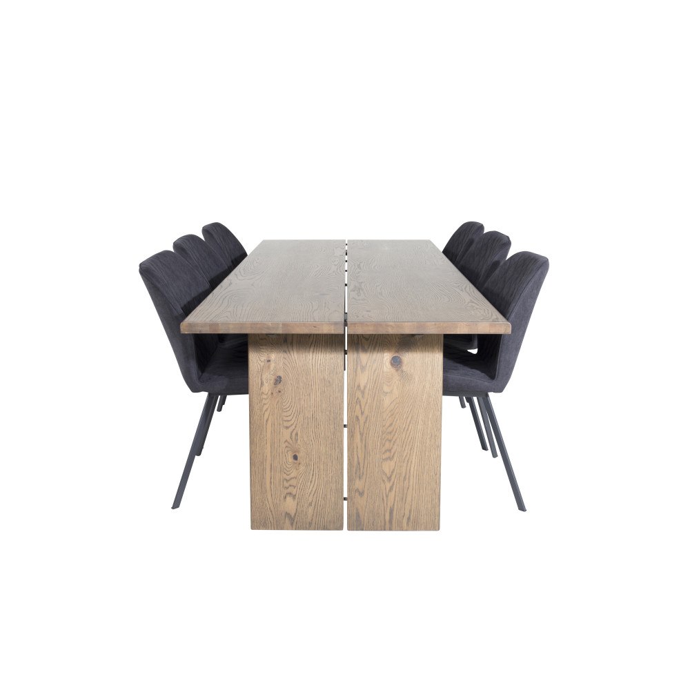 Venture Home Logger Rektangulär Matgrupp