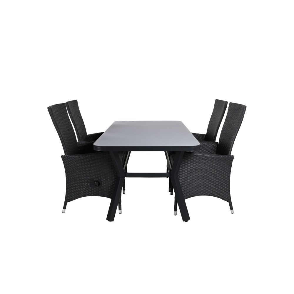 Venture Home Matgrupp Virya med stolarna Padova