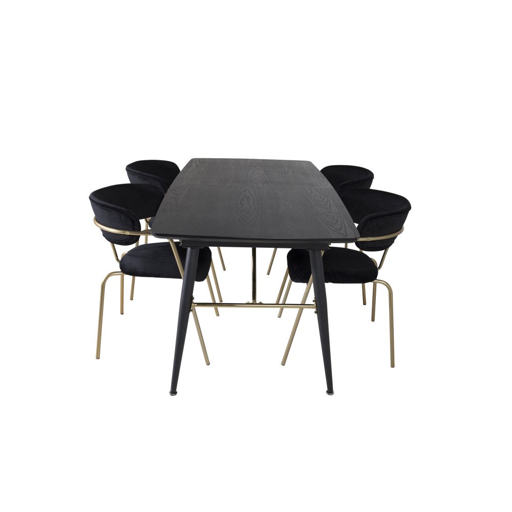 Venture Home Gold Rektangulär Matgrupp