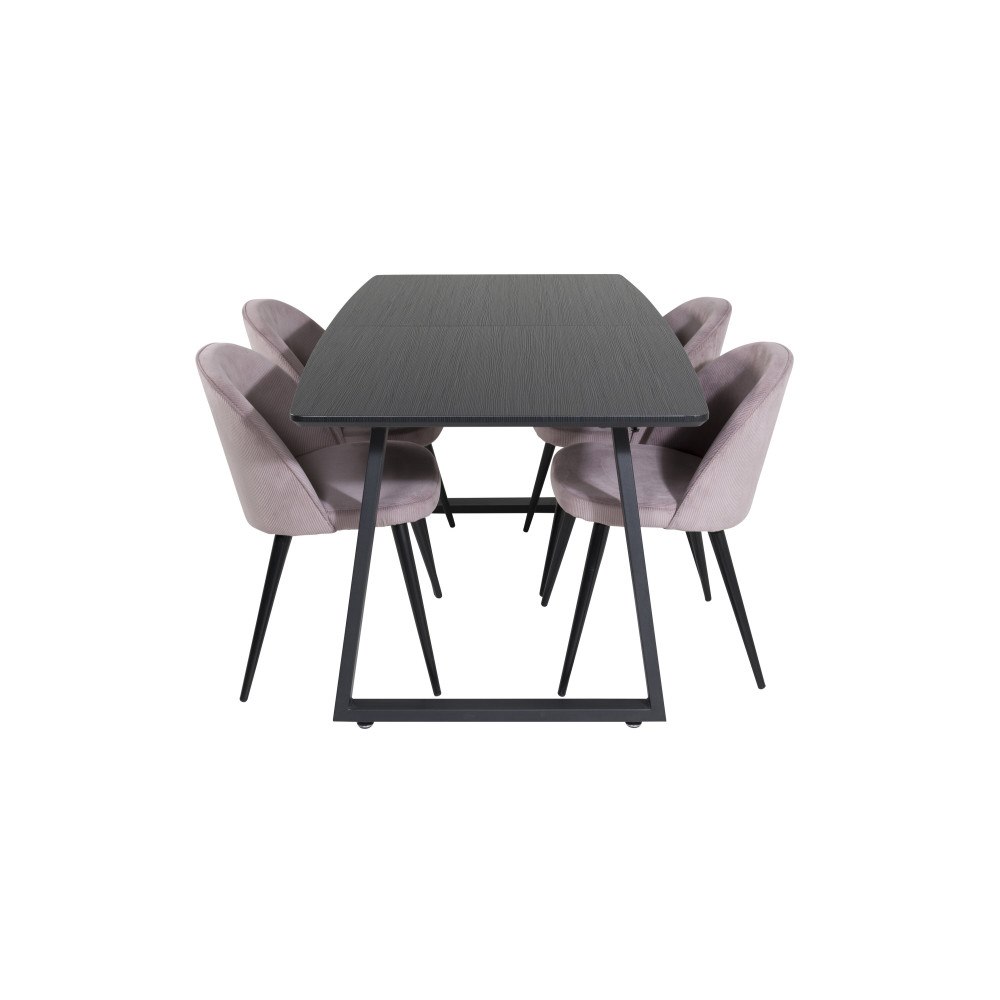 Venture Home Matgrupp Inca med stolarna Velvet