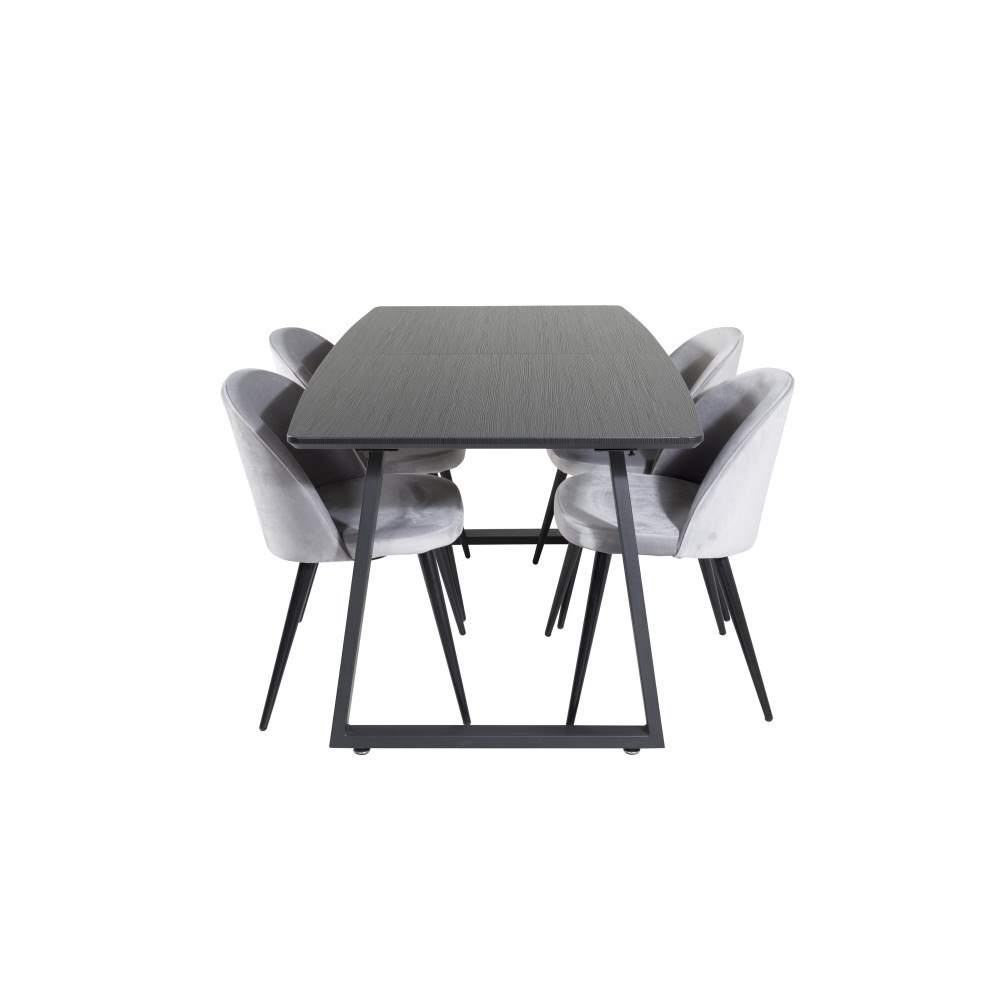 Venture Home Matgrupp Inca med stolarna Velvet