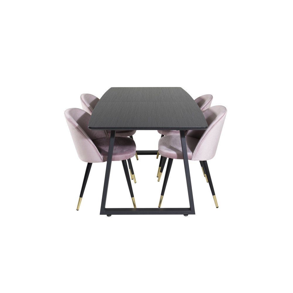 Venture Home Matgrupp Inca med stolarna Velvet