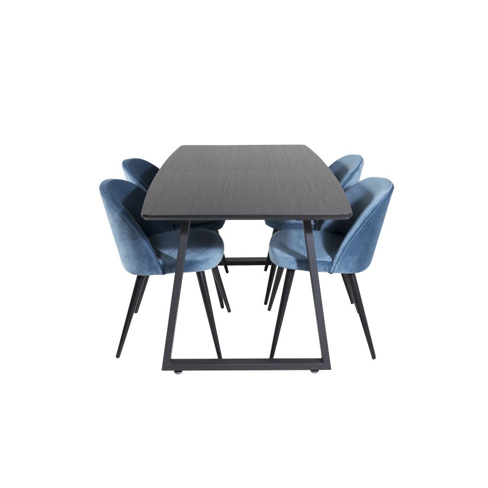 Venture Home Inca Matbord med Velvet Stolarna