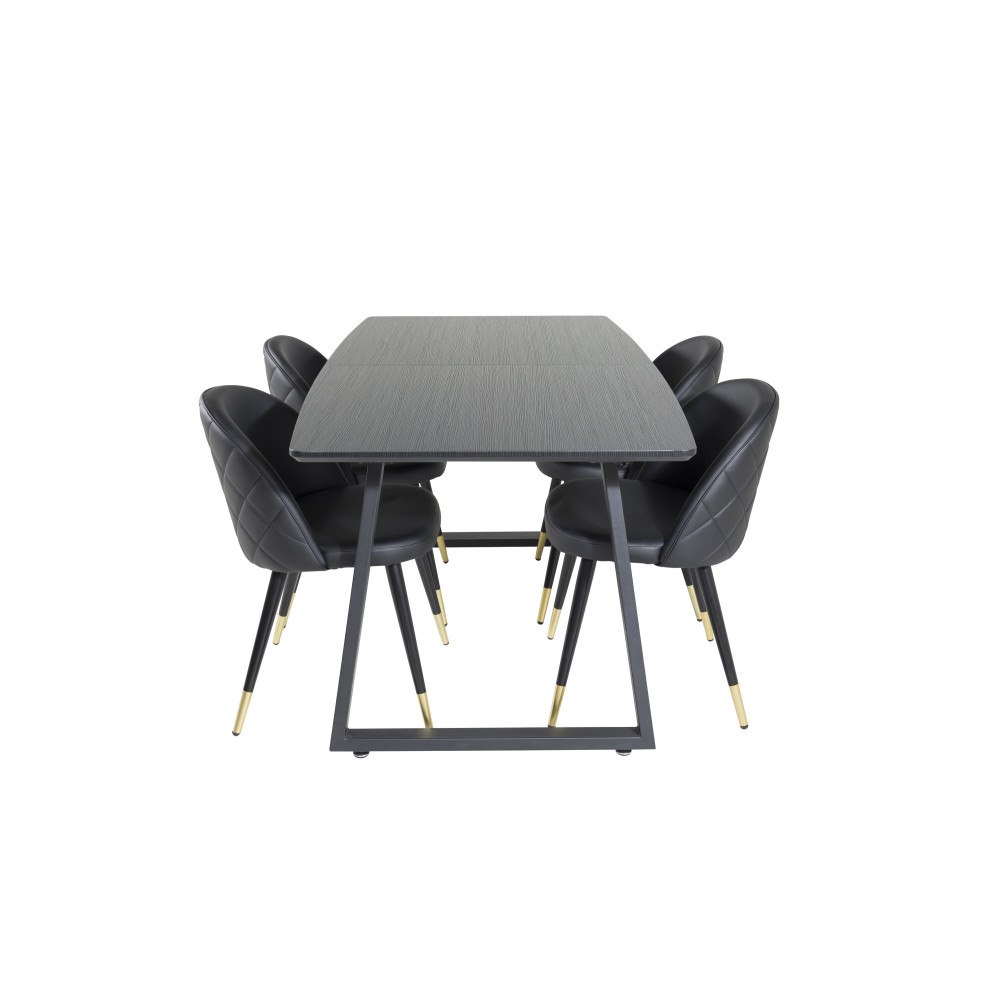 Venture Home Matgrupp Inca med stolarna Velvet