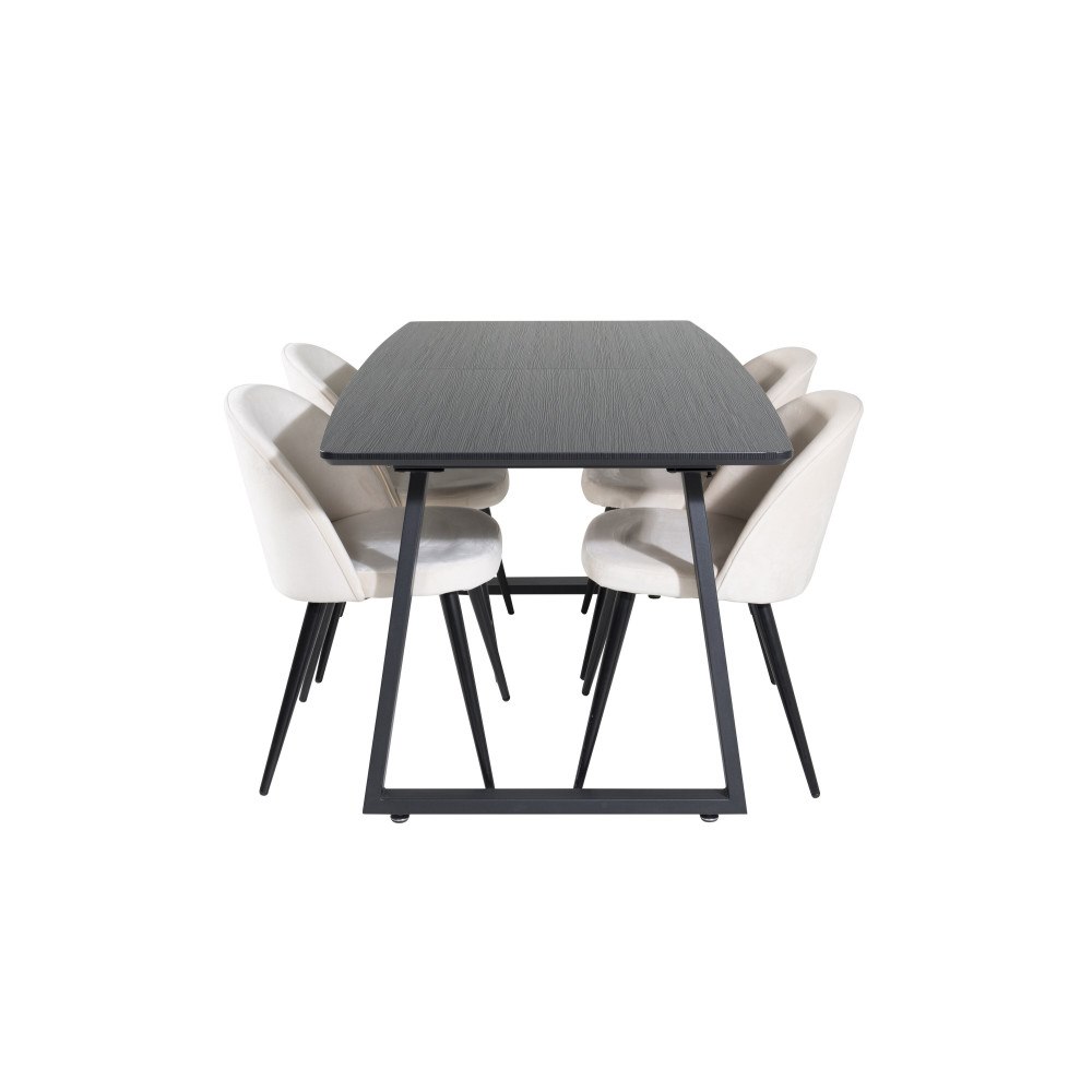 Venture Home Matgrupp Inca med stolarna Velvet