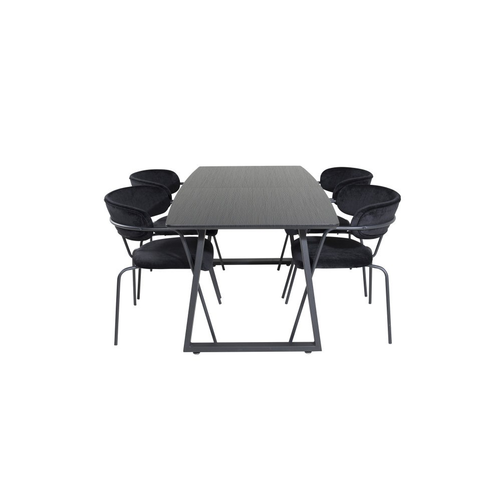 Venture Home Matgrupp Inca med stolarna Arrow