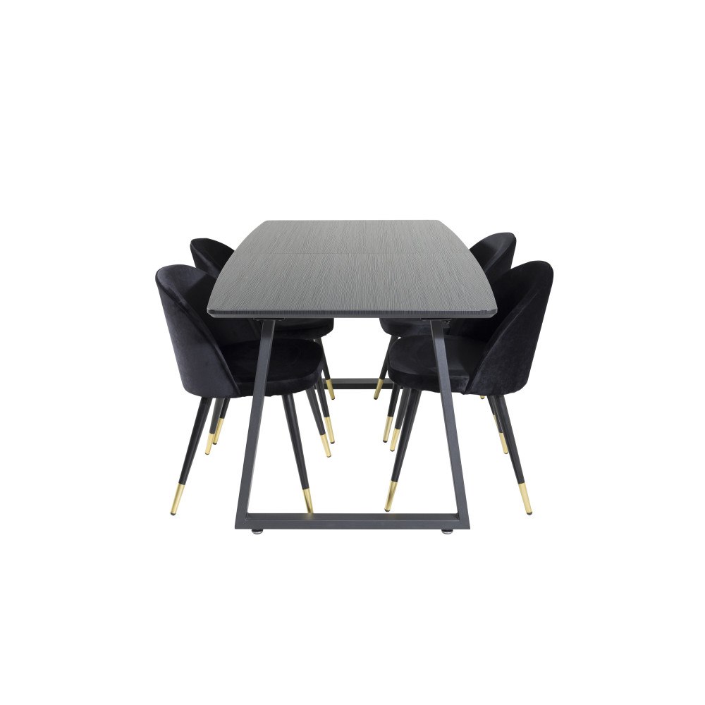 Venture Home Matgrupp Inca med stolarna Velvet