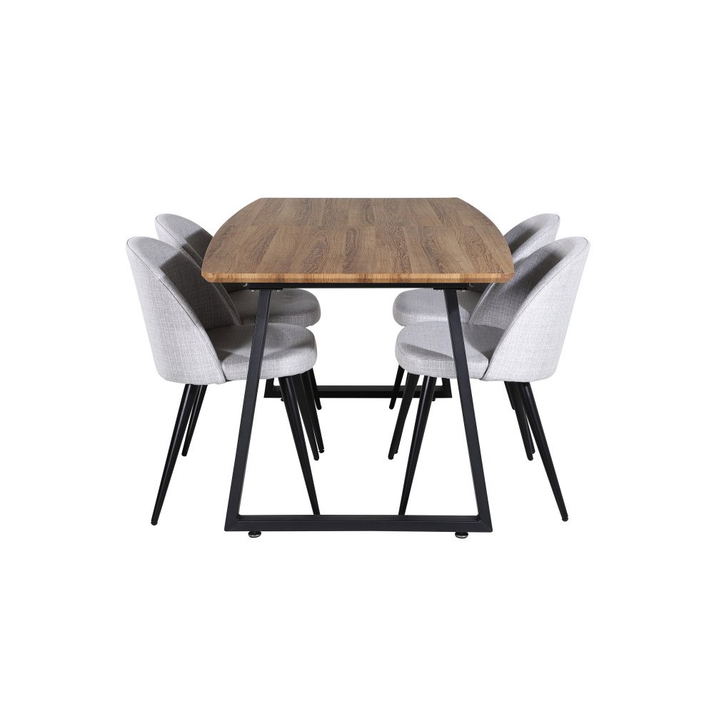 Venture Home Matgrupp Inca med stolarna Velvet