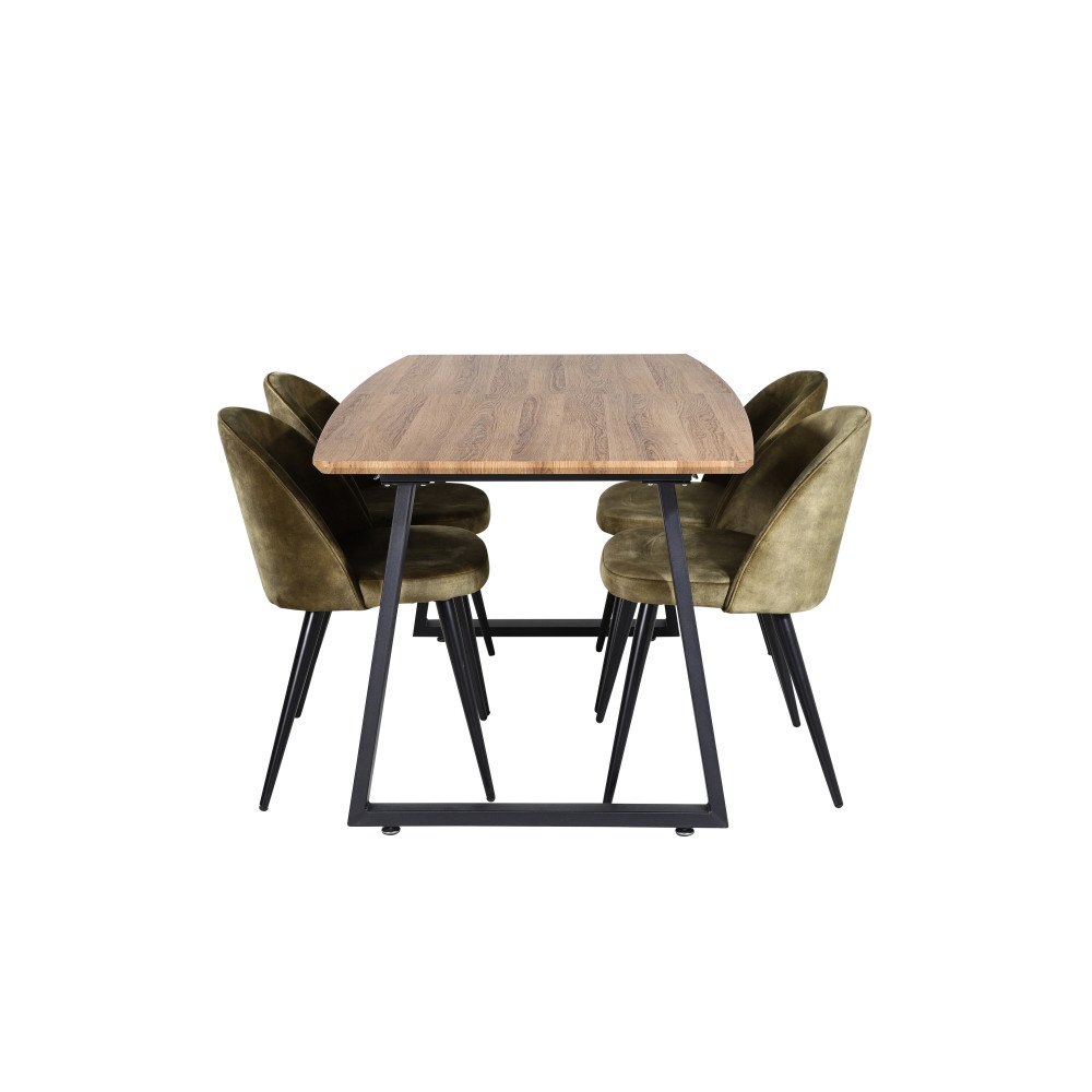 Venture Home Matgrupp Inca med stolarna Velvet
