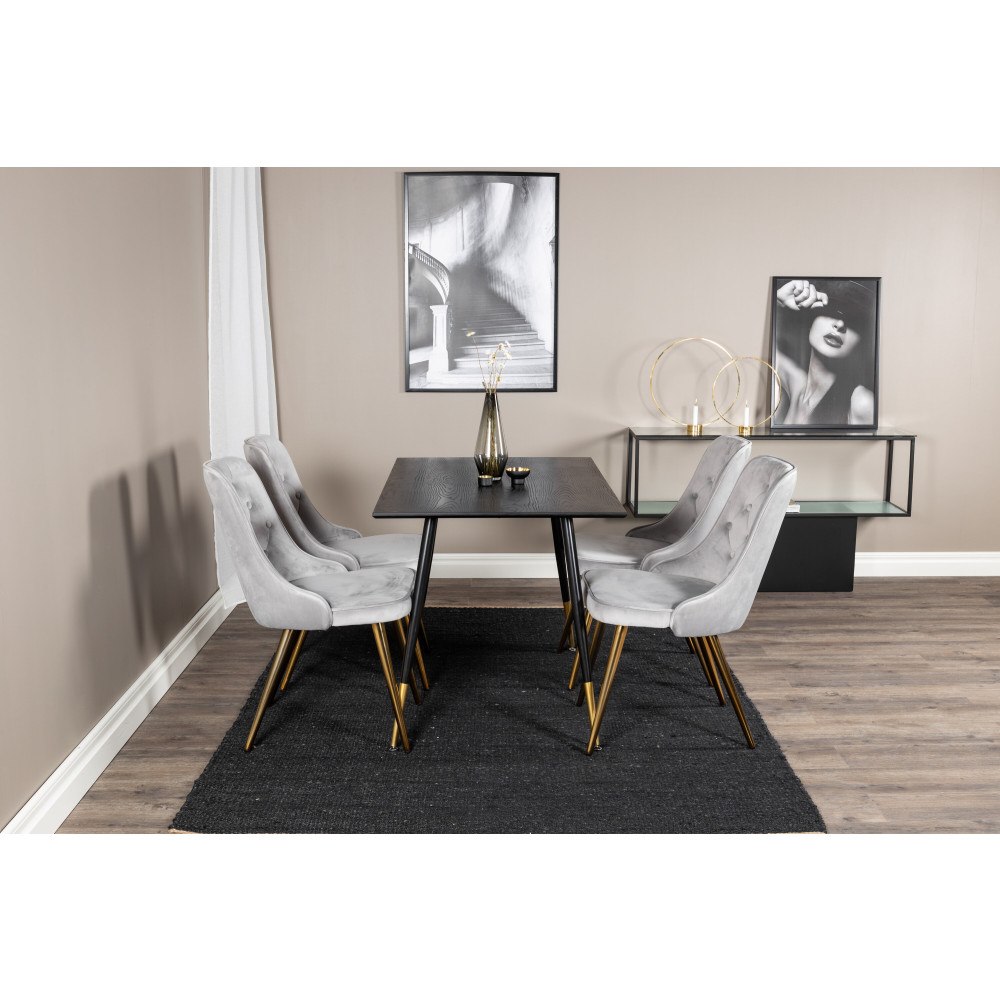 Venture Home Matgrupp Dipp med stolarna Velvet Deluxe