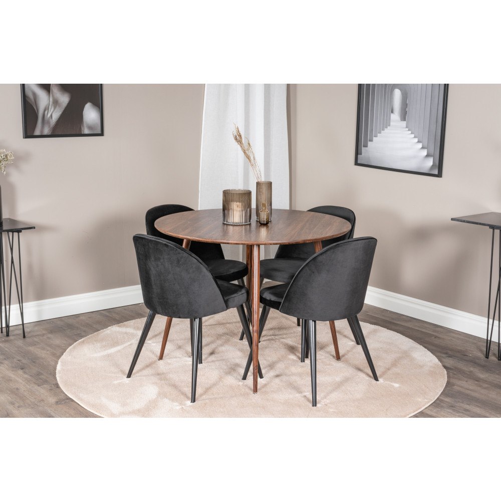 Venture Home Matgrupp Plaza med stolarna Velvet