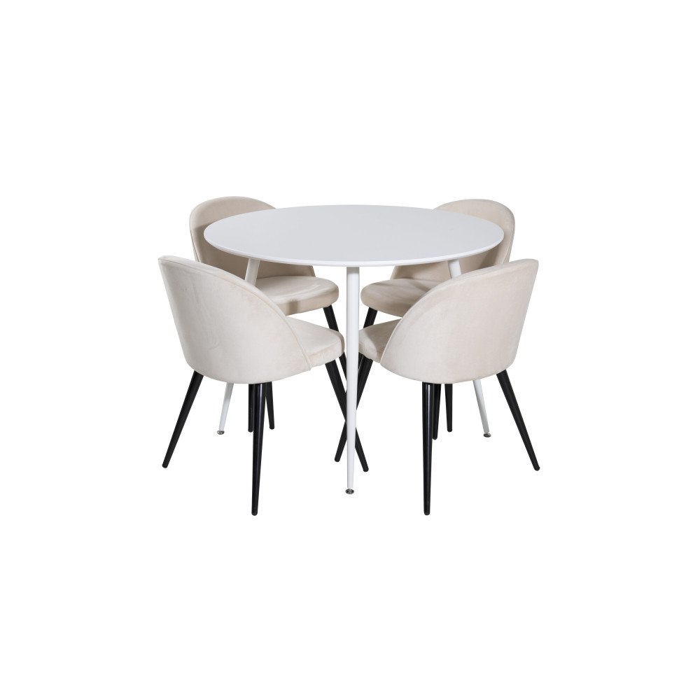 Venture Home Matgrupp Plaza med stolarna Velvet