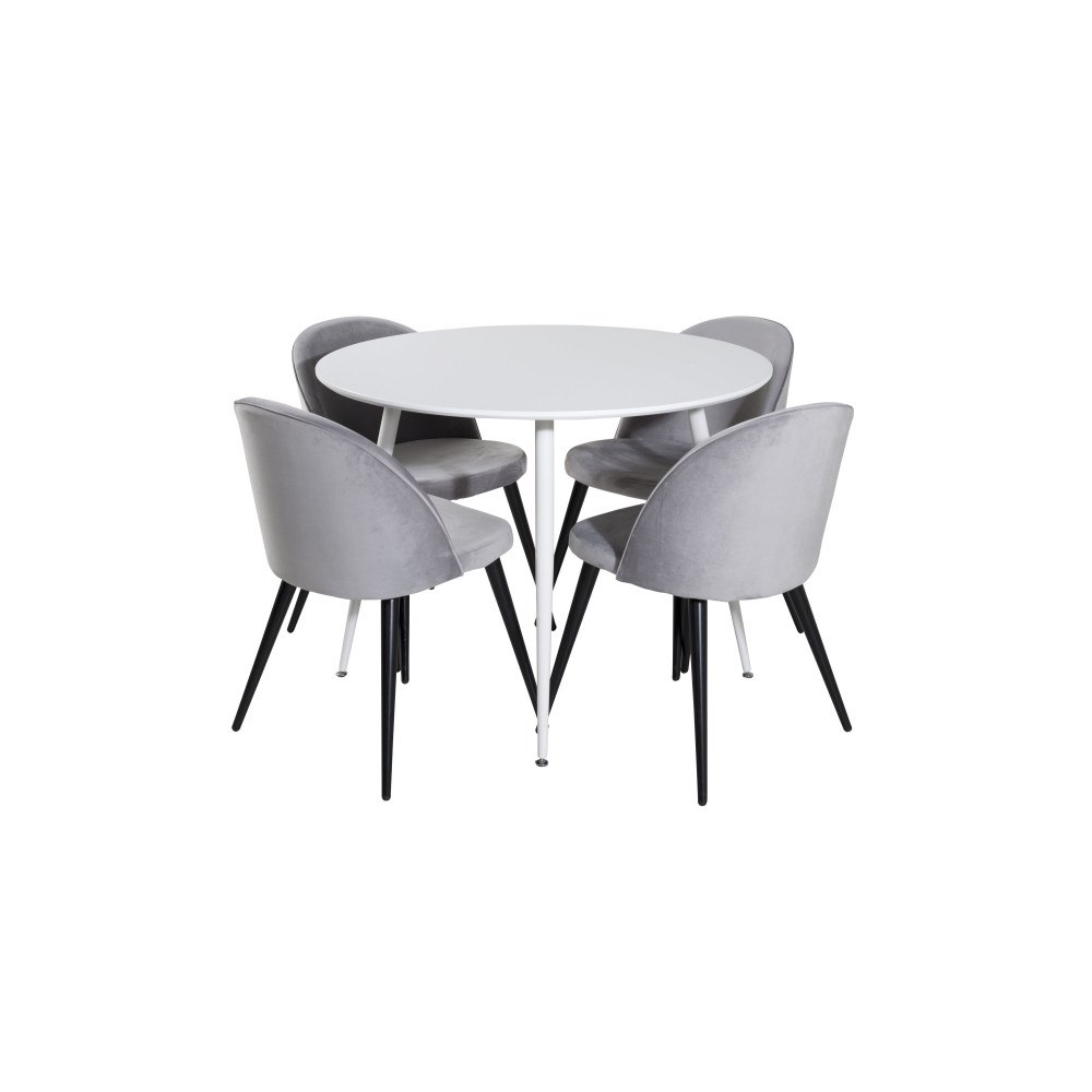 Venture Home Matgrupp Plaza med stolarna Velvet