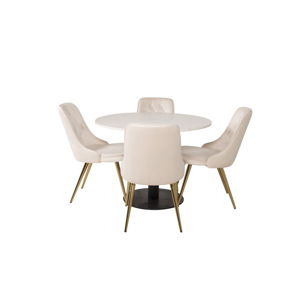 Venture Home Matgrupp Razzia med stolarna Velvet Deluxe