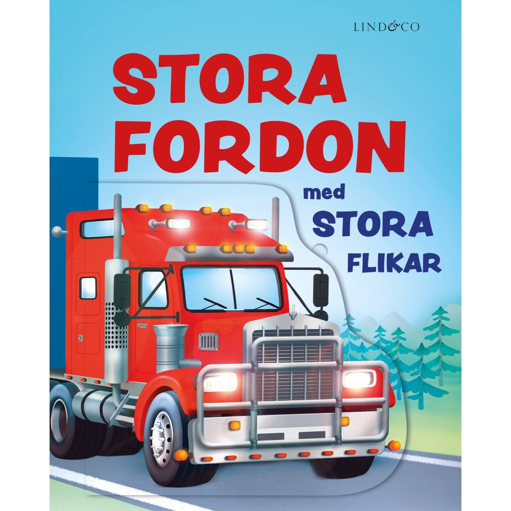 Lind & Co Stora fordon med stora flikar (bok, board book)