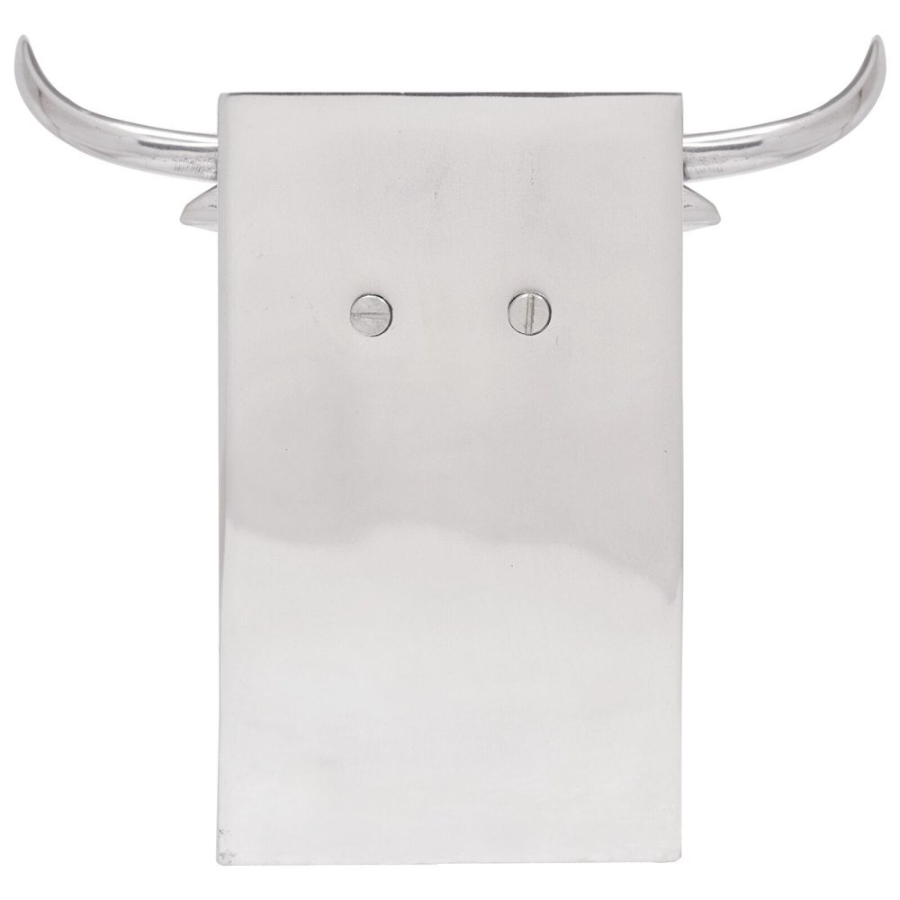 vidaXL Bokstöd 2 st Silver 21,5x15,5x20 cm Aluminium Tjur