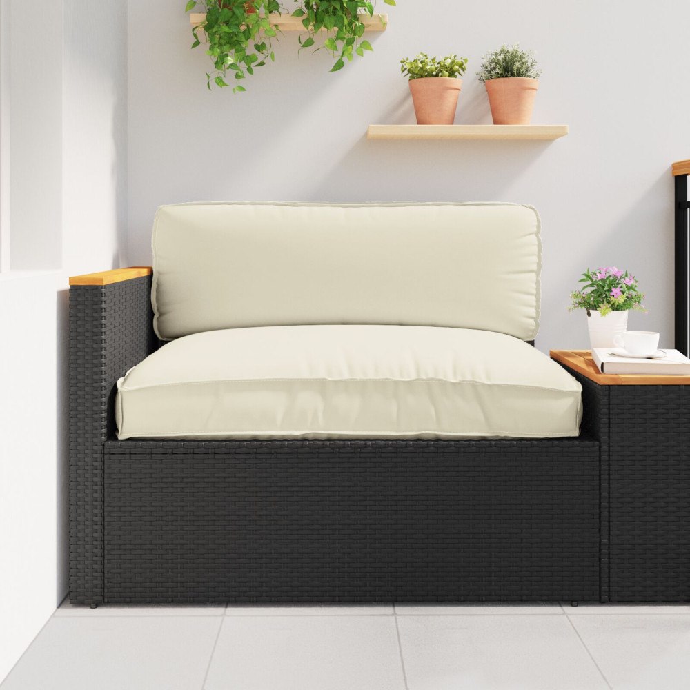 vidaXL Pallkudde för Säte Grädde 120x80x12 cm Oxford Tyg