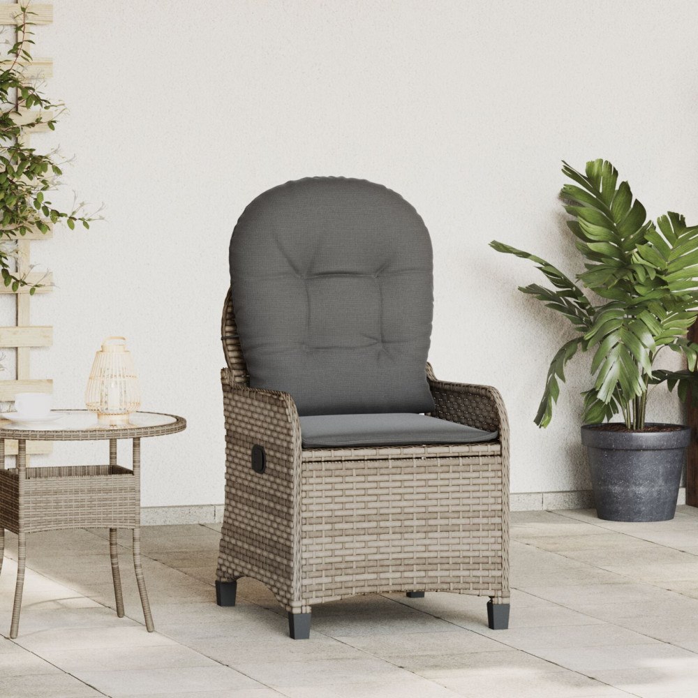 vidaXL Reclinerfåtölj Grå 56 x 66 x 95cm konstrotting
