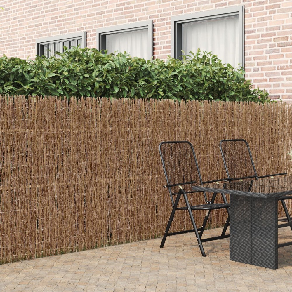 vidaXL Rishäck Brun 400 x 150 cm Borstkvist