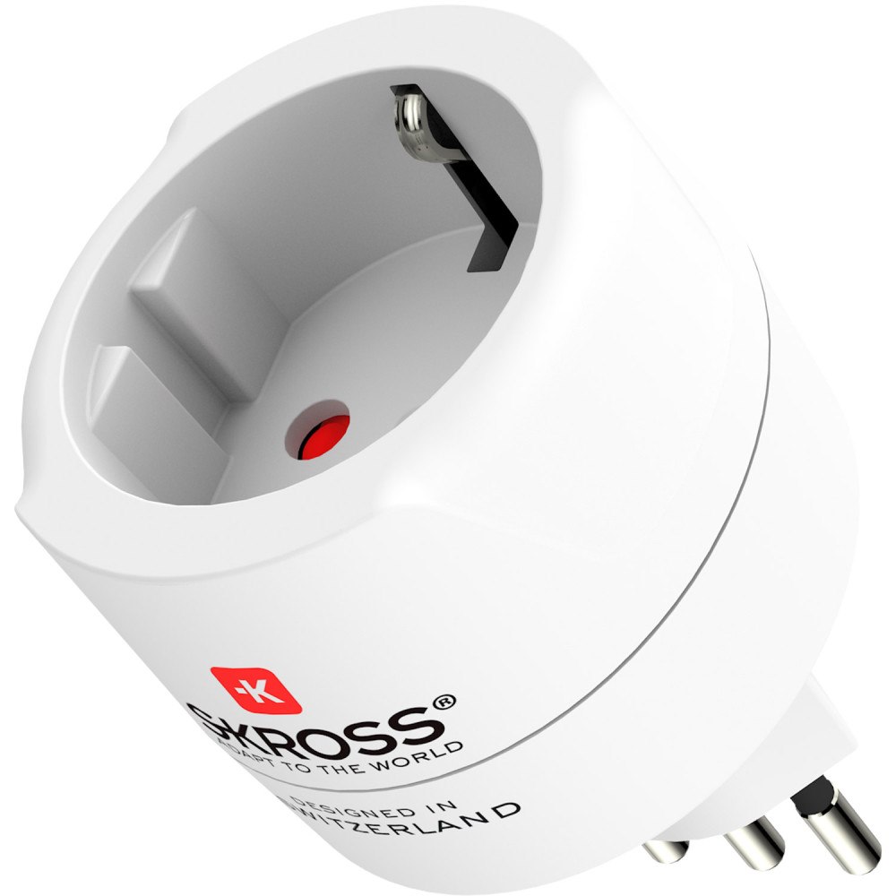 SKROSS Reseadapter Europa till Schweiz/Italien/Brasilien Jordad