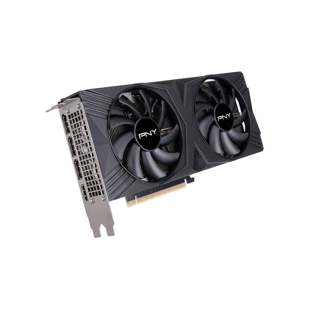 PNY Technologies PNY Geforce RTX 4070 SUPER 12GB - VERTO Overclocked Dual Fan Edition - grafikkort - GeForce RTX 4070 Super - 12 GB