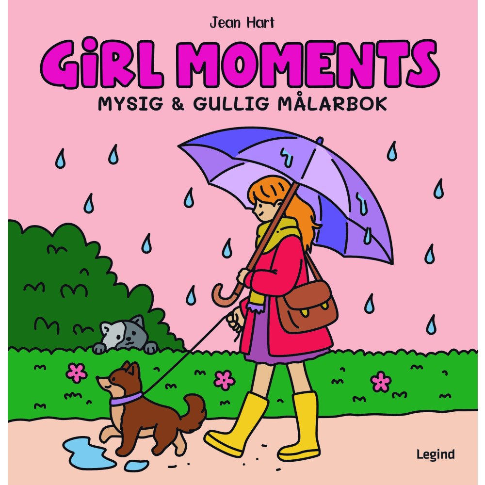 Jean Hart Girl Moments : Mysig och gullig Cozy Coloring målarbok från Jean Hart (häftad)
