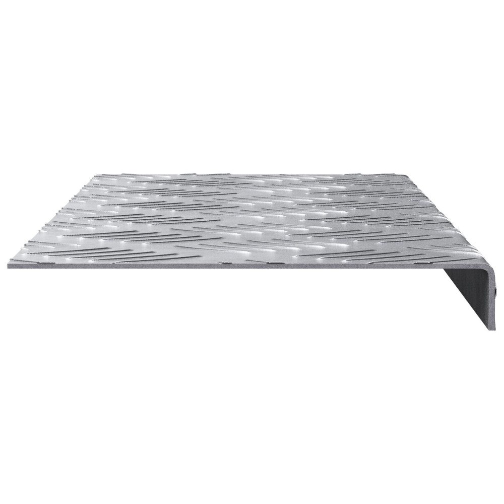 vidaXL Aluminium Trapstegsmattor 10 pcs Halkfria 60x18 cm