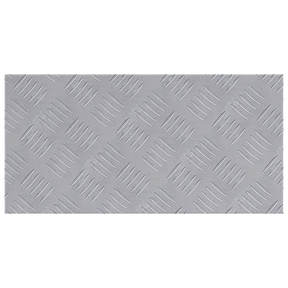 vidaXL Aluminium checkerplattor 4 st Halkfria 50x25 cm