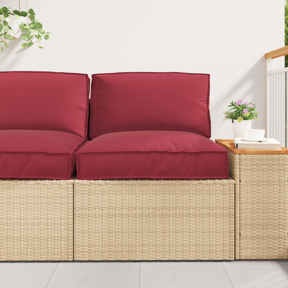 vidaXL Pallkudde för Sittplats Vinröd 60x60x12 cm Oxfordtyg