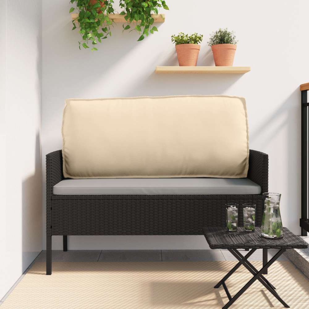 vidaXL Palletkudde för ryggstöd Beige 120x40x12 cm Oxfordtyg