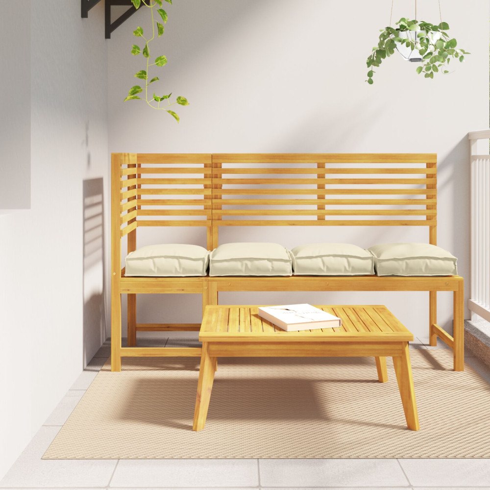 vidaXL Pallkuddar för sitt 4 st Grädde 40x40x8 cm Oxford tyg