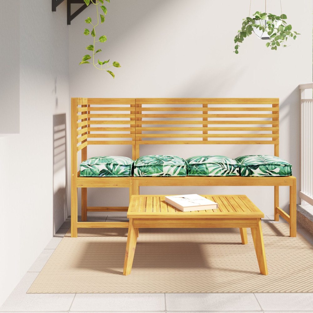 vidaXL Pallet Kuddar för Sittplats 4 delar Blommönster 40x40x8 cm Oxford Tyg