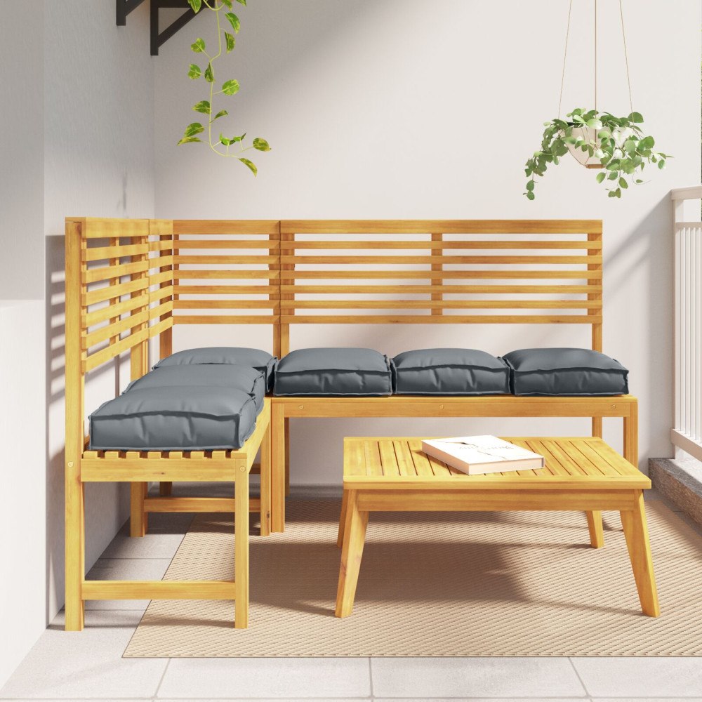 vidaXL Pallkuddar för sittplats 6 st Antracit 40x40x8 cm Oxfordtyg