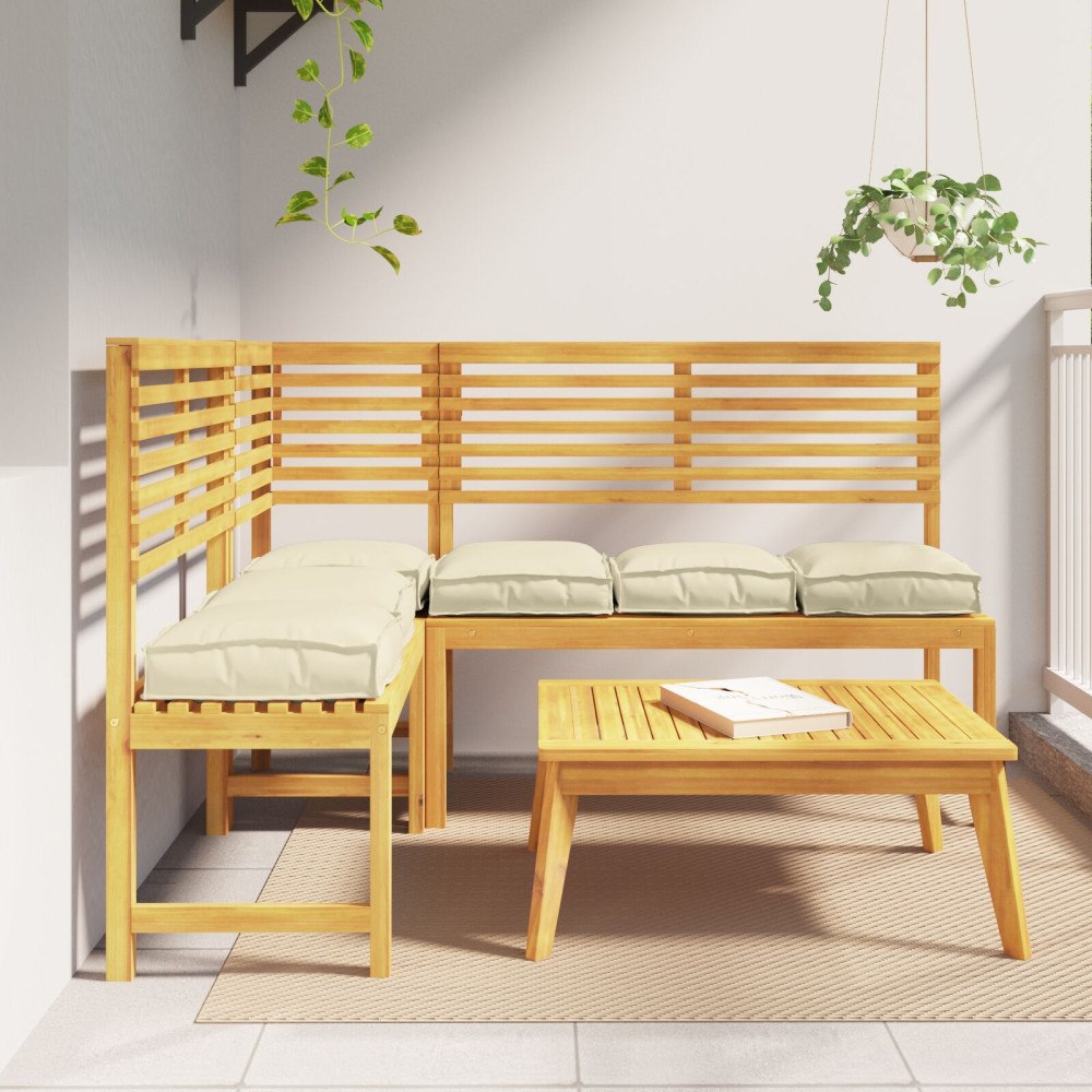 vidaXL Pallkuddar för sitt 6 st Grädde 40x40x8 cm Oxford tyg