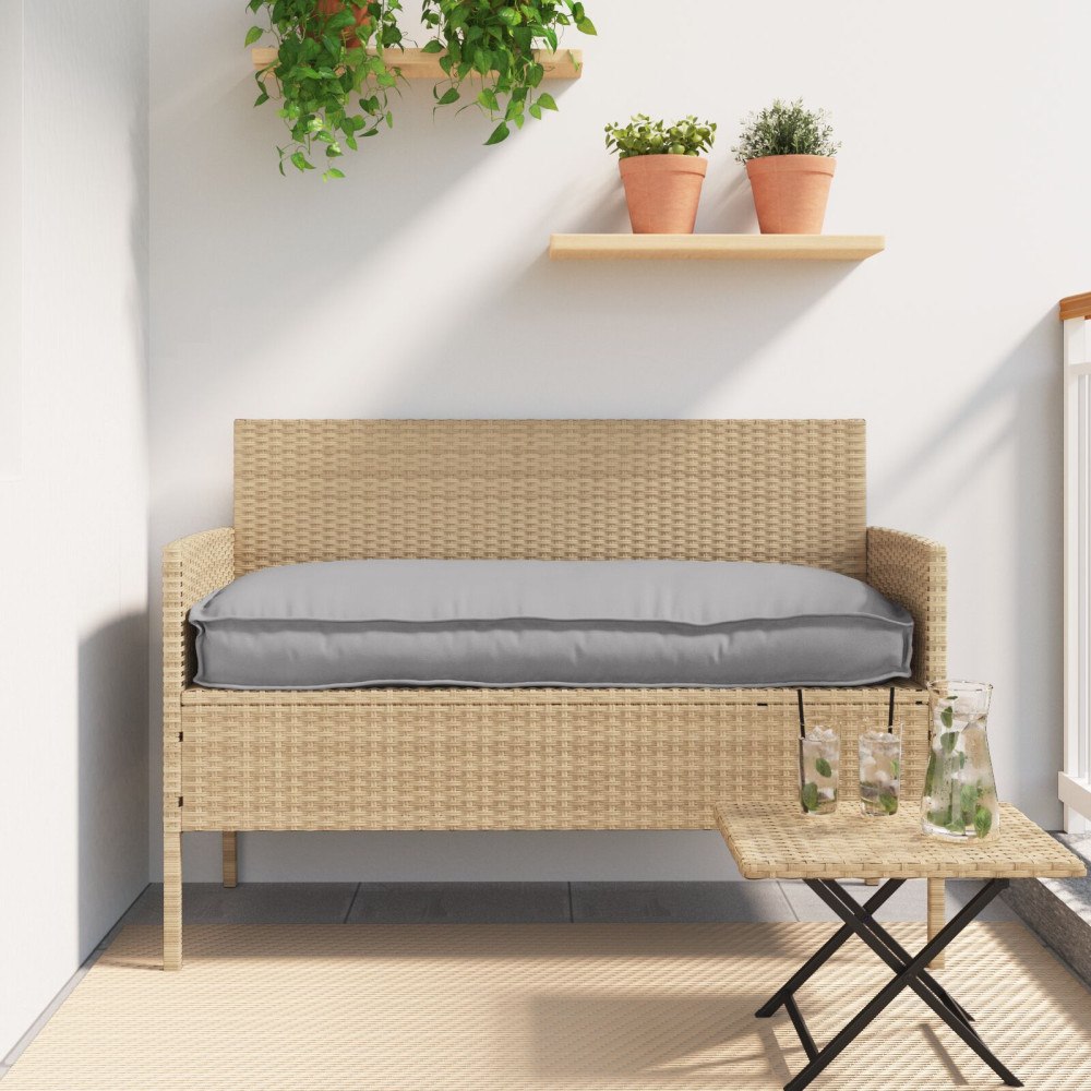 vidaXL Pallkuddar för bänk 2 st Grå 150x40x8 cm Oxford tyg