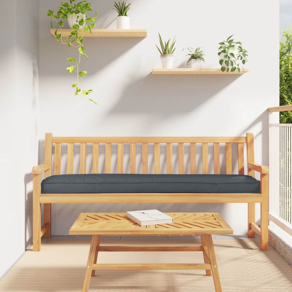vidaXL Palletdynor för bänk 2 st Antracit 180x40x8 cm Oxford-tyg