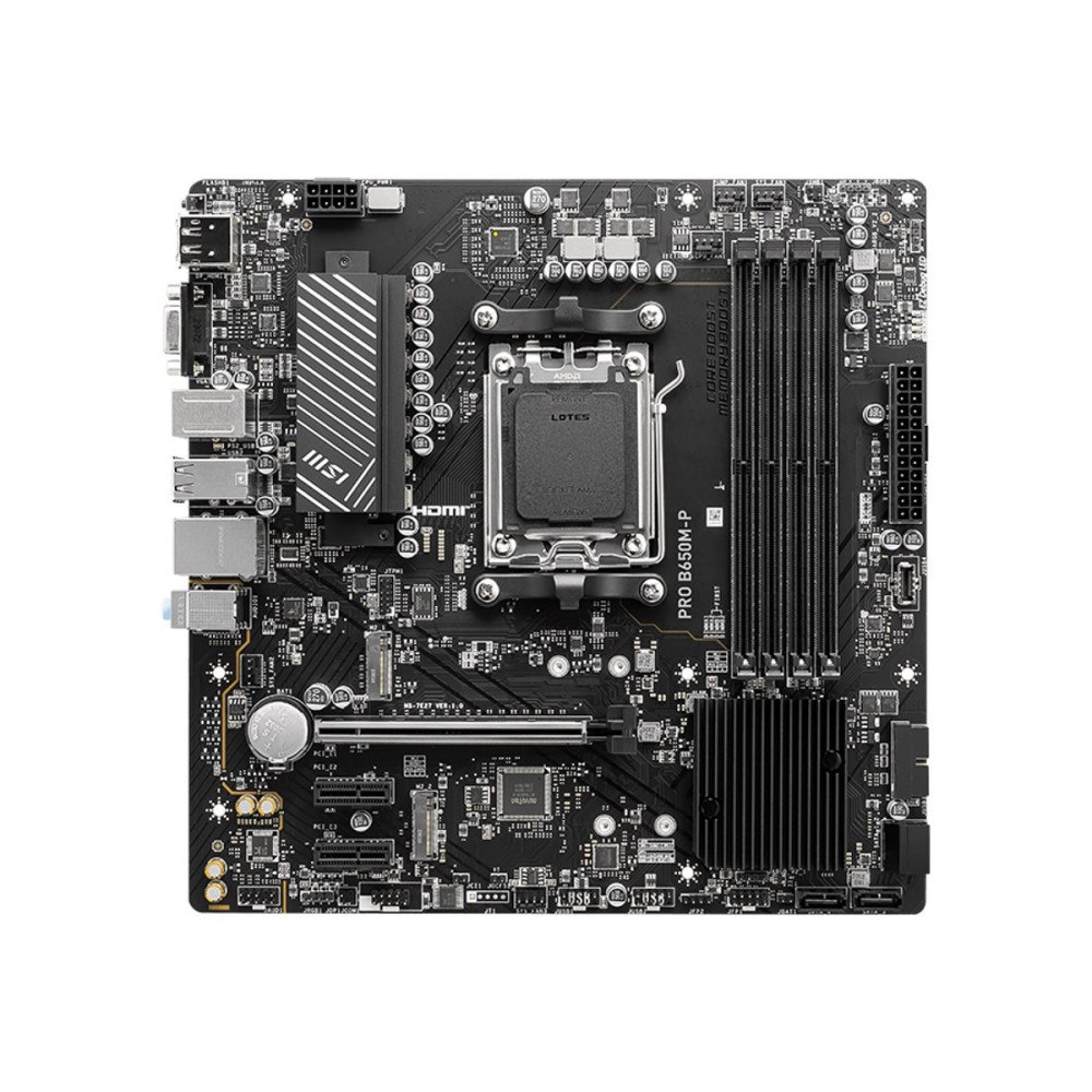 MSI MSI PRO B650M-P - moderkort - micro ATX - Socket AM5 - AMD B650