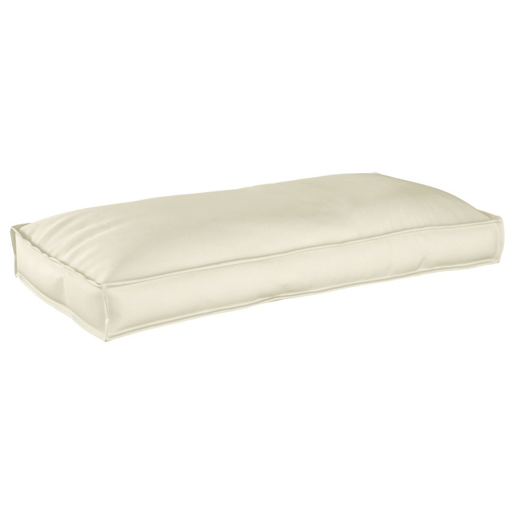 vidaXL Pallekudde för sitt/ryggstöd Grädde 120x60x12 cm Oxford-tyg