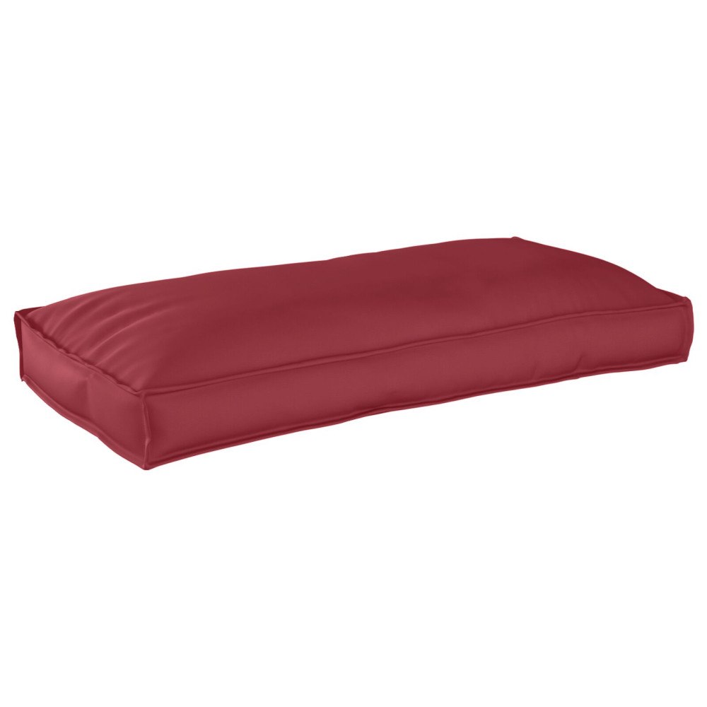 vidaXL Pallkudde för Sitt/ Ryggstöd Vinröd 120x60x12 cm Oxford Tyg