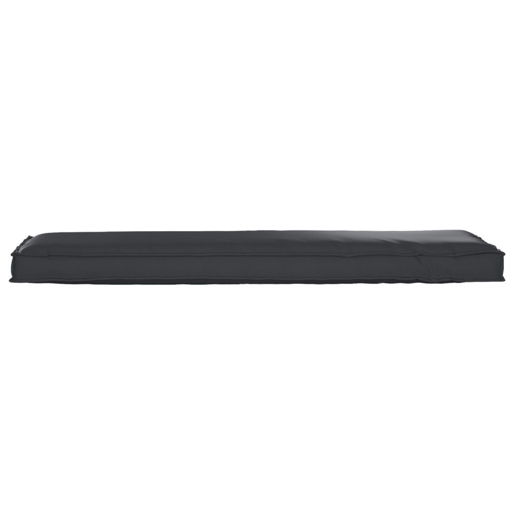 vidaXL Pallkudde för Bänk Svart 140x40x8 cm Oxford Tyg