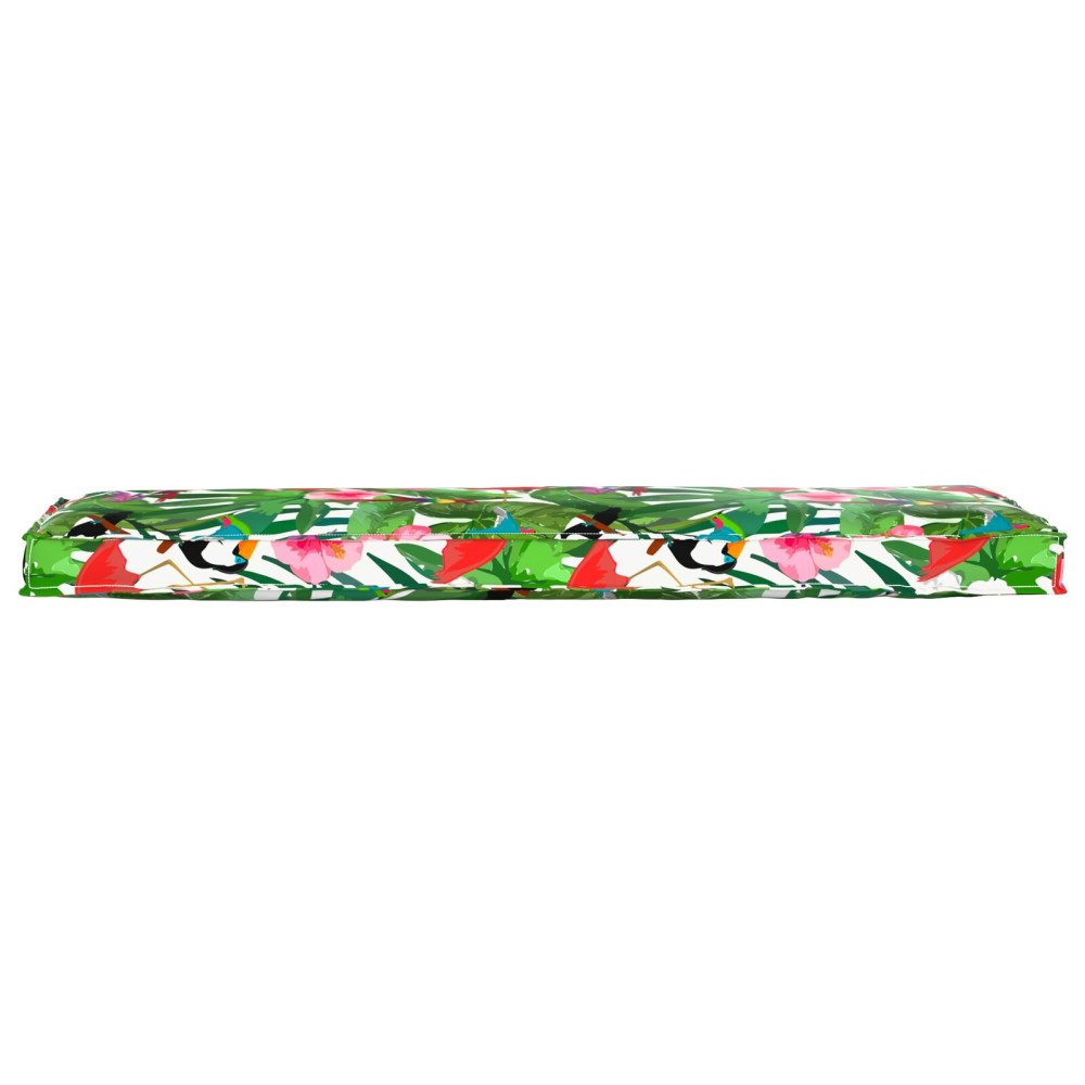 vidaXL Pallkudde för Bänk Tropisk Dschungel 140x40x8 cm Oxford Tyg