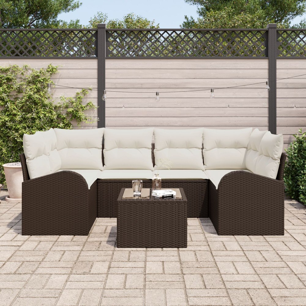 vidaXL Trädgårdsoffset Brun 55 x 55 x 37 cm konstrotting