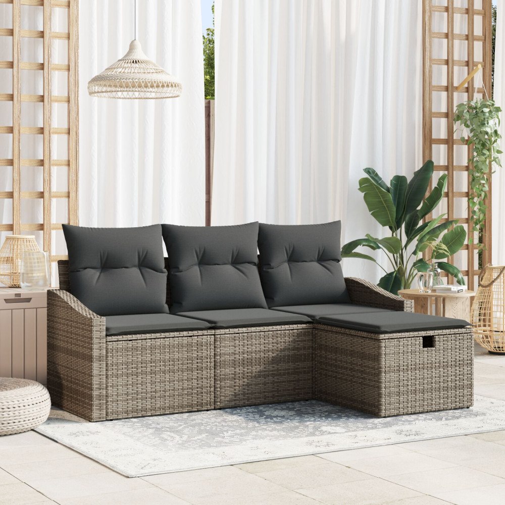 vidaXL Soffset 4 st konstrotting